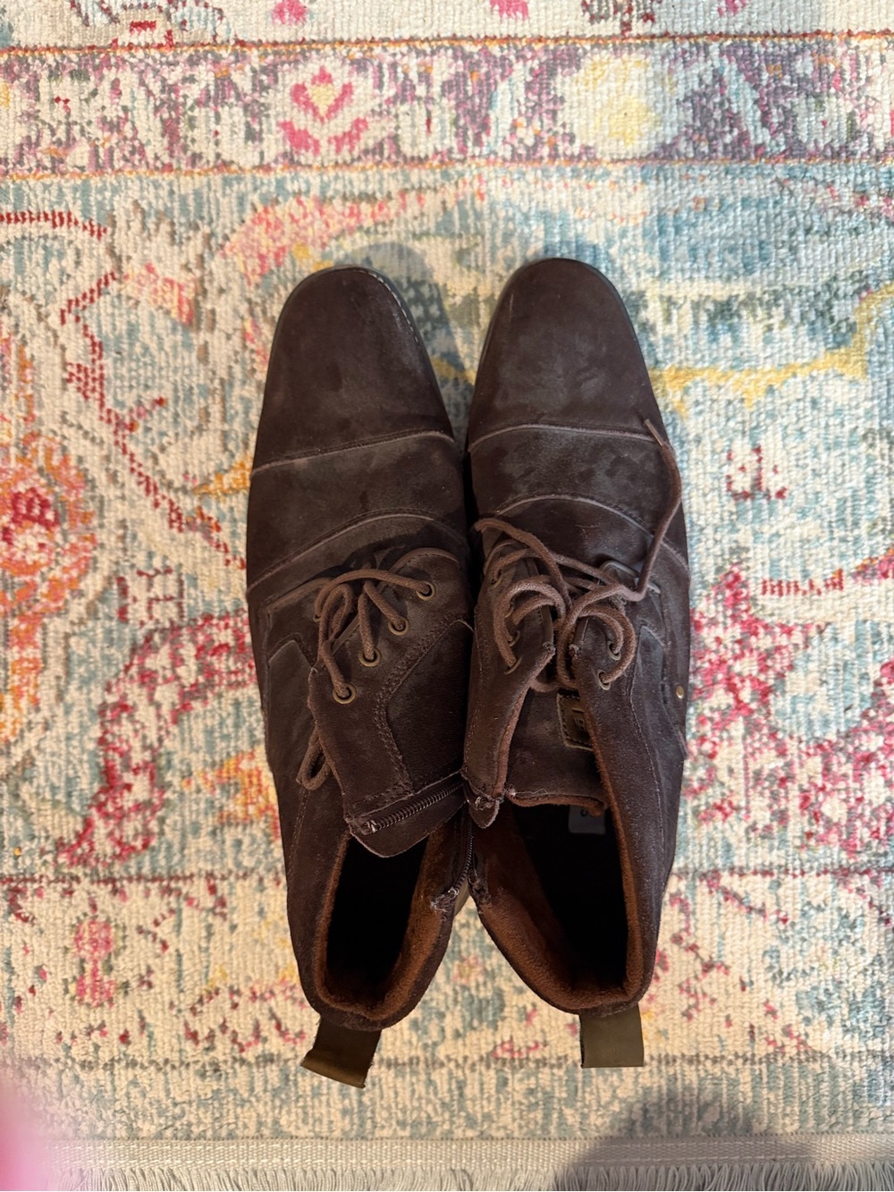 Steve Madden Men's Dark Brown Suede Chukka Boots
